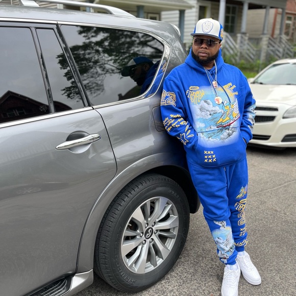 Blue Frost Original jogging set. Lining is made of Persia material, comfortable - Picture 1 of 2